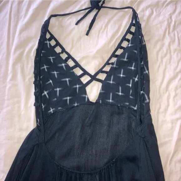 ZHEN NYMPH Zhennymph Free People Festival Black White Backless Cotton Dress M - Picture 6 of 7